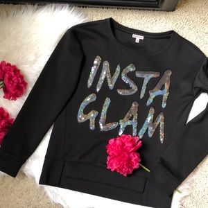 Juicy Couture Insta Glam Sequined Sweatshirt